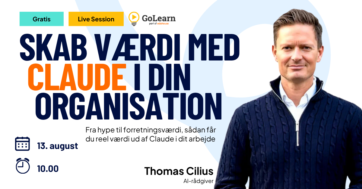 Claude webinar med Thomas Cilius - 13 august 2026 - Facebook ad version